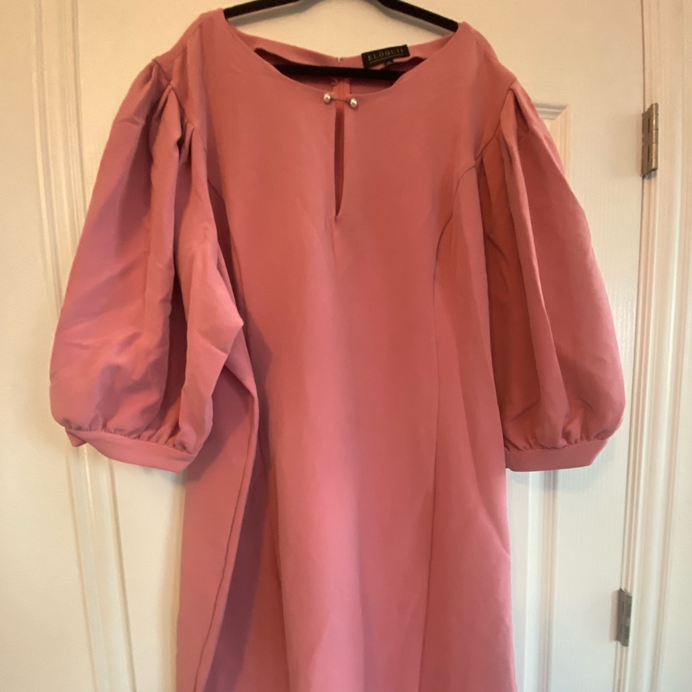 NWT ELOQUII Pink Pearl Dress